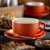 Barista Saucer 15.5cm - MATT ORANGE