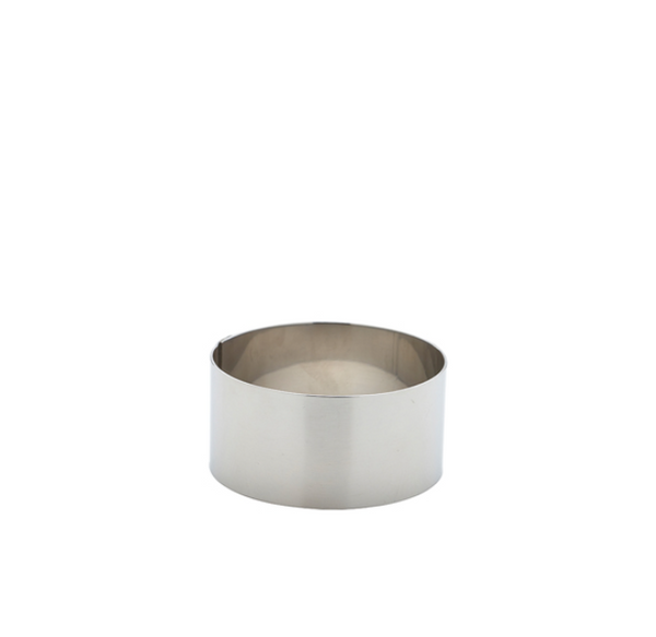 Genware Stainless Steel Mousse Rings 70 x 35mm