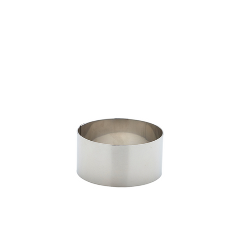 Genware Stainless Steel Mousse Rings 70 x 35mm