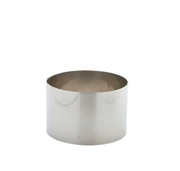 Genware Stainless Steel Mousse Rings 9x6cm