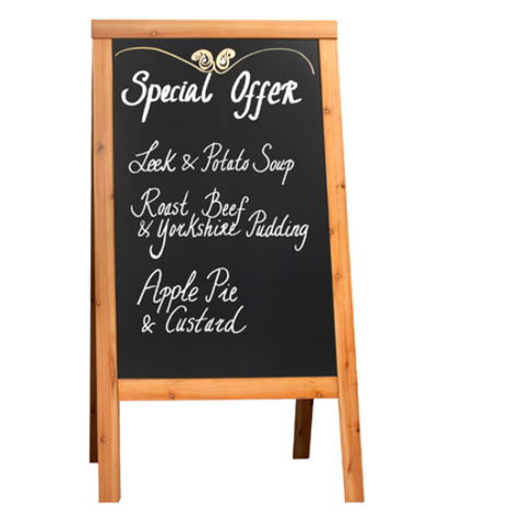 Genware Teak A Board 70cm x 120cm