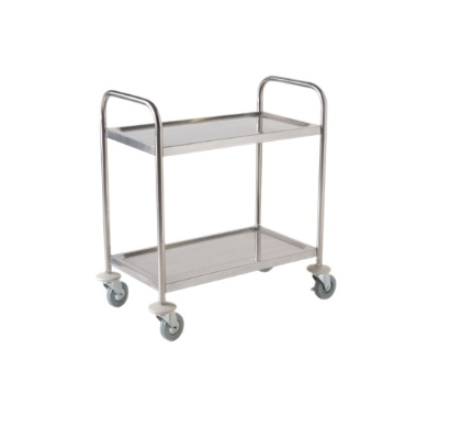 Genware Trolley - Fully Welded Stainless Steel 83cm x 51cm x 96cm