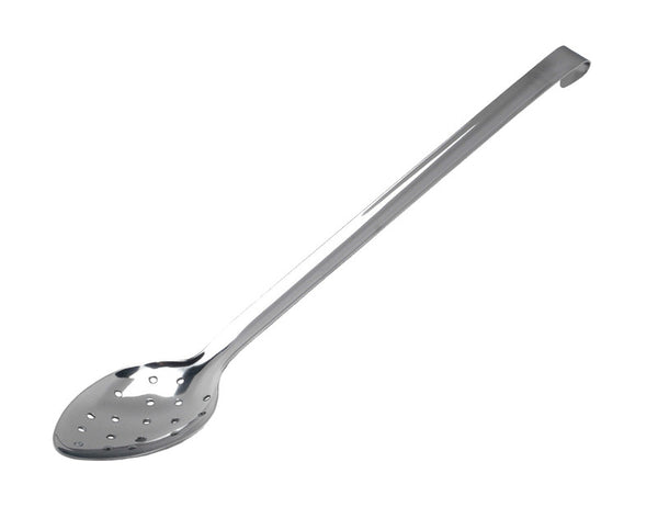 Genware Stainless Steel Spoon Perforated Hook End 30.5cm