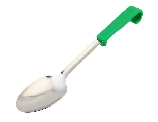 Genware BuffetPro Serving Spoon Green Handle