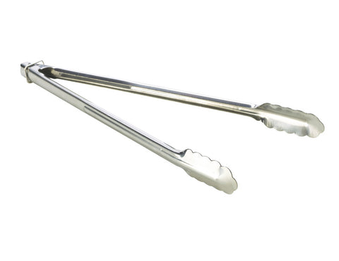 Genware Heavy Duty Stainless Steel All Purpose Tongs 406mm