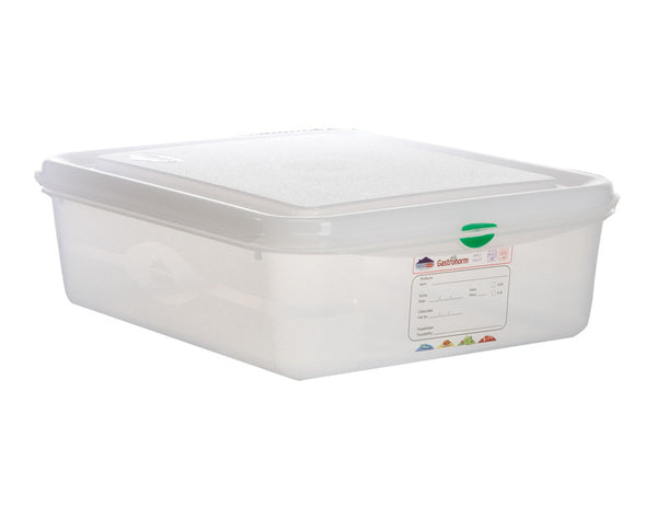 Genware Gastronorm Storage Box 1/2 - 100mm Deep 6.5L