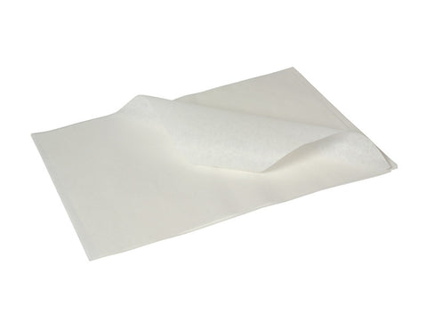 Genware White Greaseproof Paper 25x20cm