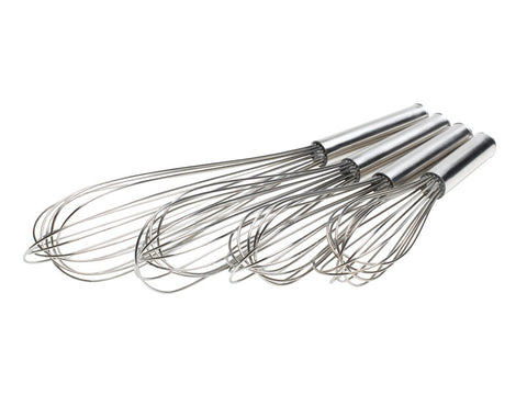 Genware Stainless Steel Heavy Duty Whisks 25cm