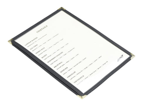 Genware American Style Clear Menu Holder A5