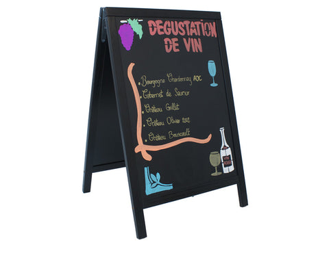 Genware Black A Board 55 x 85cm