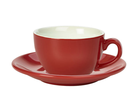 Genware Bowl Shaped Cup 25cl Red