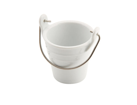 Genware Porcelain Bucket 7x7cm