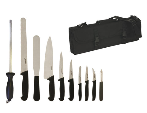 Genware 10 Piece Professional Knife Set & Case