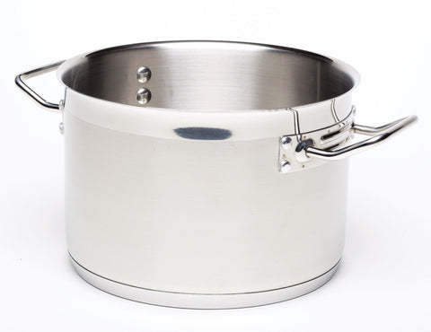 Genware Stainless Steel Stewpan 4.4L - 20cm(d) x 14cm(h)