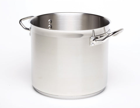 Genware Stainless Steel Stockpot 36L - 36cm(d) x 36cm(h)