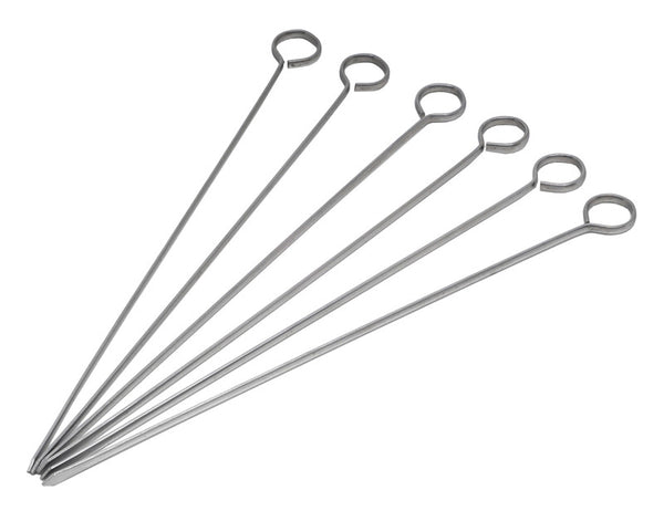 Genware Stainless Steel Skewers 8" Pack of 6
