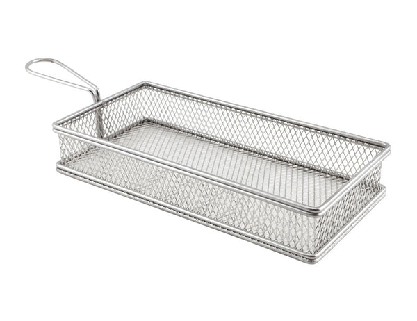 Genware Stainless Steel Fry Basket 26x13x5cm