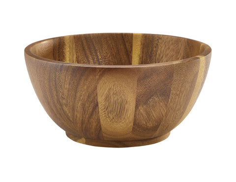 Genware Acacia Wood Bowl 25x12cm