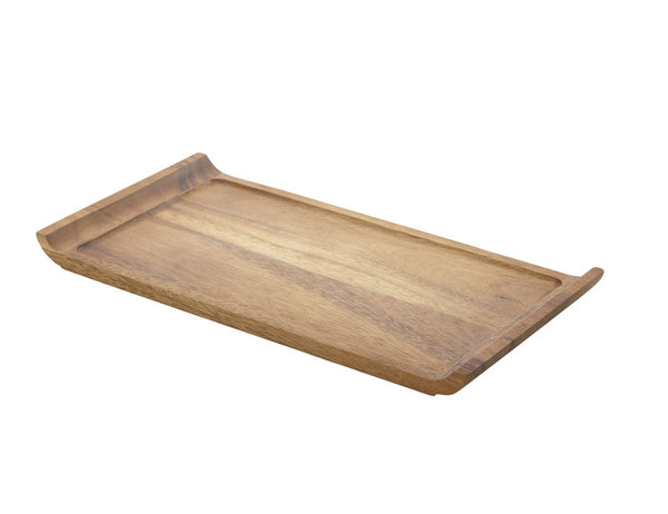 Genware Acacia Wood Serving Platter 33x18cm