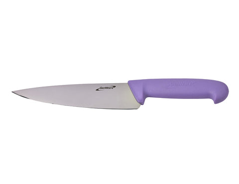 Genware Colour Coded Chef Knife Purple 20cm