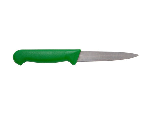 Genware Colour Coded Paring /Vegetable Knife Green 10cm