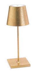 Zafferano Poldina "MINI" Table Lamp 30cm high colour GOLD LEAF