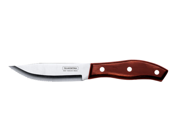 Tramontina Swan Jumbo Polywood Steak Knife - Red