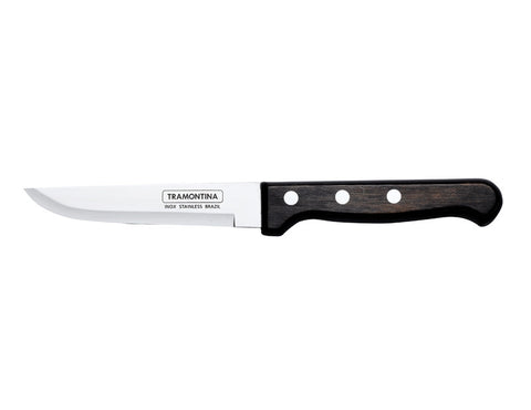 Tramontina Jumbo Steak Knife Smooth Blade - Light Black