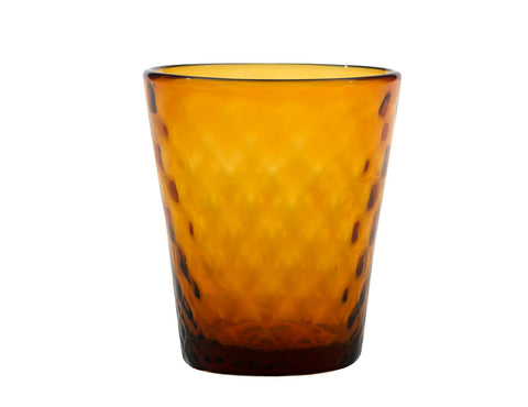 Zafferano Balloton Tumbler Glass Amber 32cl