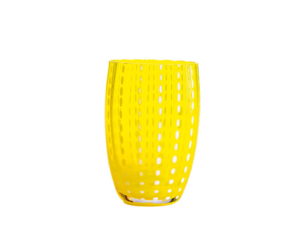 Zafferano Perle Tumbler Glass Yellow 32cl