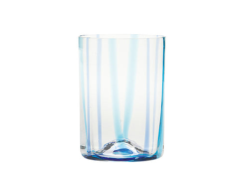 Zafferano Tirache Tumbler Glass Aquamarine & Blue 35cl