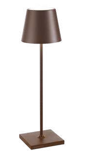 Zafferano Poldina "PRO" Table Lamp 38cm high colour RUST